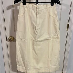 NWT INSPR-D by Tezza Twill Midi Pencil Skirt